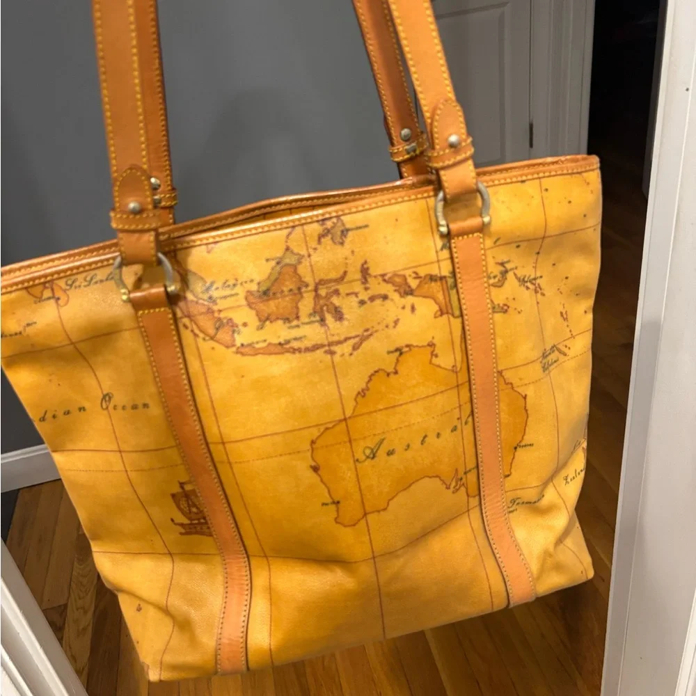 Alviero Martini Geo Map Print handbag